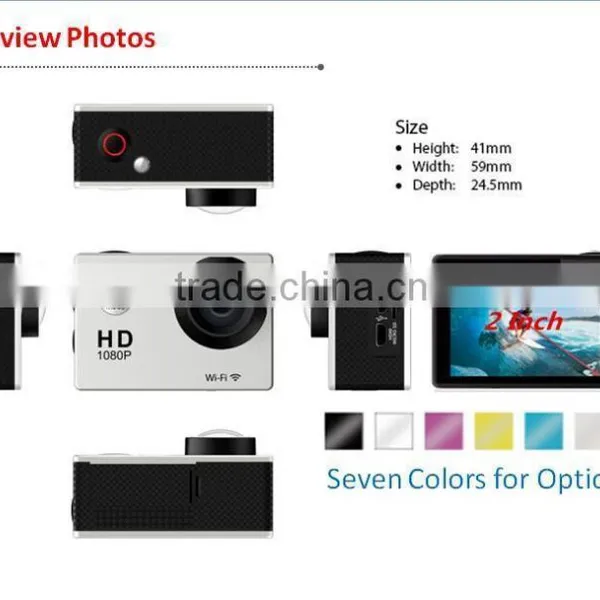 Hot Sales 2016! Waterproof 1080P Full HD Mini DV With WIFI Sports Camera 12MP , Waterproof DV-19 photo-2