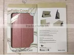 2016 New Silk Print Tablet Leather Cover for IPad/Samsung photo-4