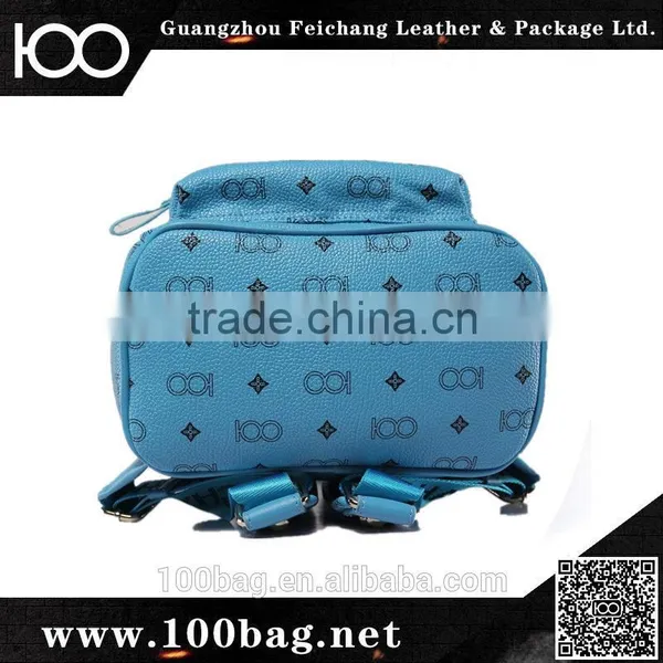 Promotional New 2014 Blue Fashion Backpack Custom Laptop Bag photo-5