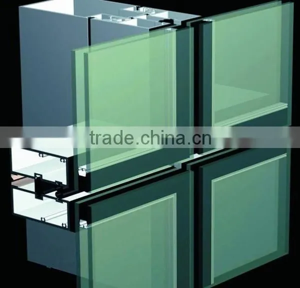 Glazed Aluminum Curtain Wall With All Accessories photo-5