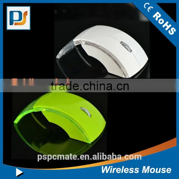 2.4Ghz Wireless Transparent Folding Gaming Mouse With Mini Usb Receiver photo-5