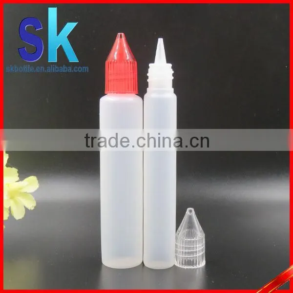 Beautiful Unicorn Bottle 15ml 30ml pe Plastic Bottle With Colorful Screw Cap for e Liquid Wholesale