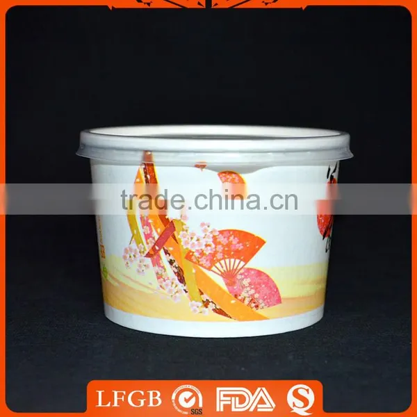 Customized Printing PE Coated Disposable Paper Soup Bowls With Lids photo-6