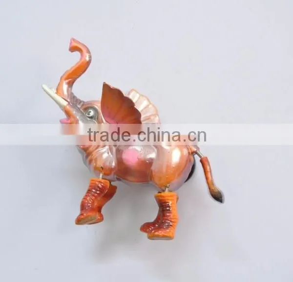 Pearl Powder 4 Inch Plastic Thailand Elephant Tourist Souvenir Magnet photo-2