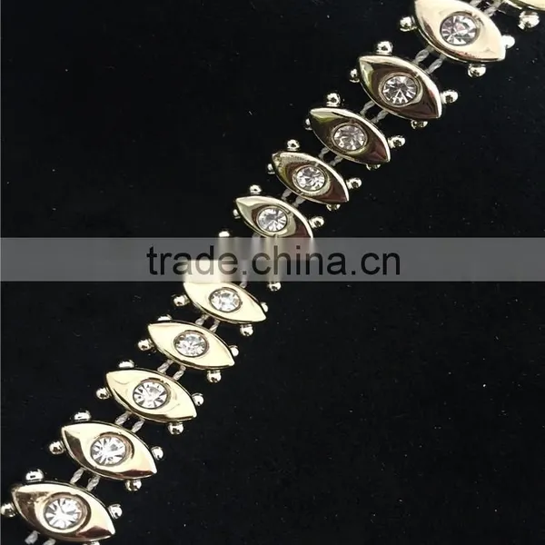 China Wholesale Crystal Rhinestone Trimming Chain for Accessory photo-2