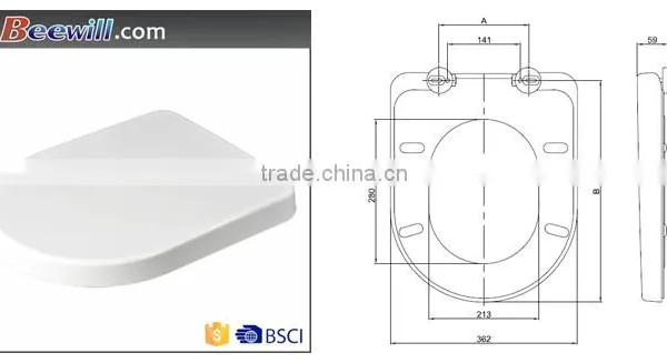 Sanitary Ceramic Toilet Bathroom Duroplast Toilet Seat Cover photo-2