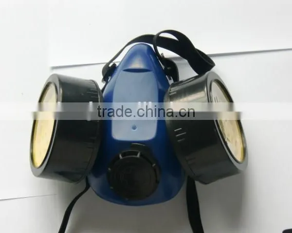 Double Cartridges Face Mask Cheap Face Mask 100% TPR Frame Military Actived Carbon Filter Chemical Half Face Mask Manufacturer photo-3