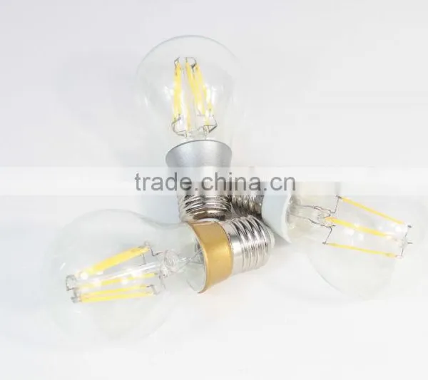 2014 Newest Design 4w Led Glass Filament Bulb, E27/B22 A60 Led Filament Lamp, 360 Degree Lighting photo-3