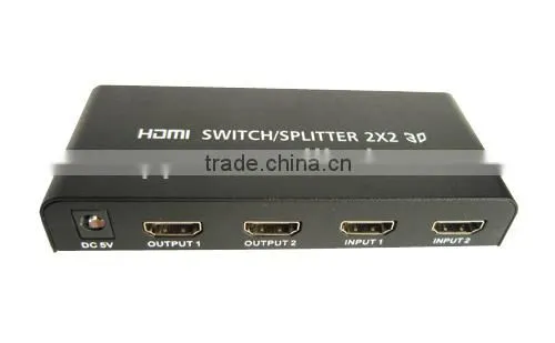 3D HDMI Switcher Splitter 2IN 2OUT