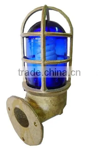 Marine Brass Outdoor Ceiling Wall Light photo-3