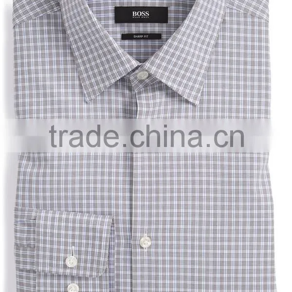 2015 Men's 100% Cotton Sateen Long Sleeve Black Solid Color Non Iron Western Dress Shirt OEM photo-2