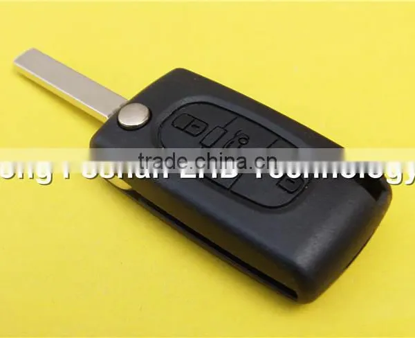 3 Button Flip Key Remote Case Fob Shell for Citroen C4 C5 C6 C8 Xsara Picasso Car Master Key photo-4
