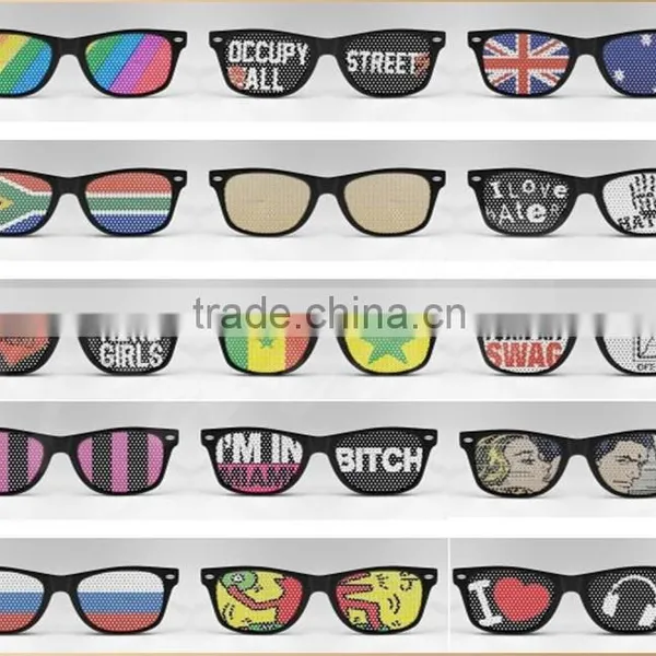 Promotional Custom Sticker Pinhole Sunglasses photo-2
