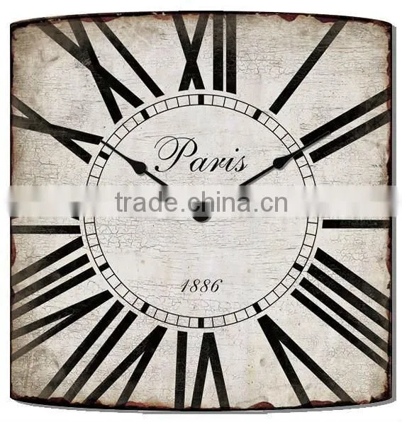 French Style Metal Clock Wall