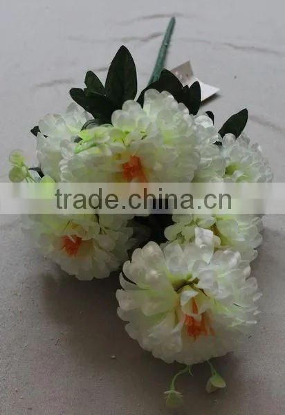 Latest Style 9 Heads Artificial Flower Plastic Flower Bouquet photo-6