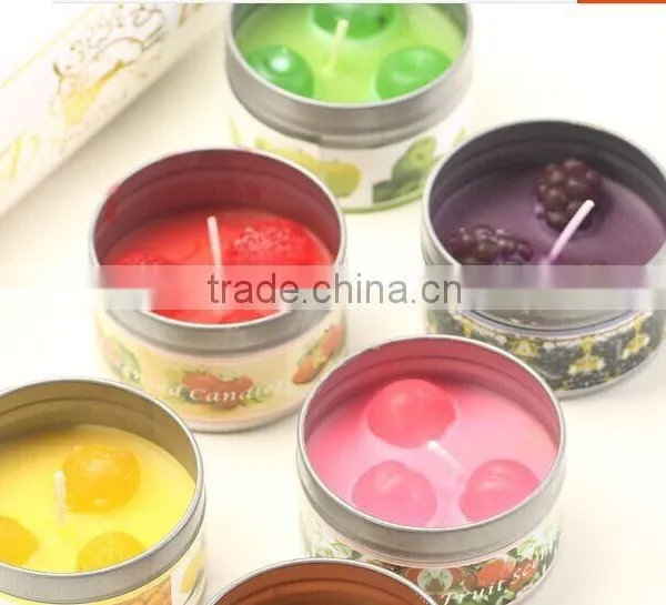 Fruit Scence Jelly Candle With Tin