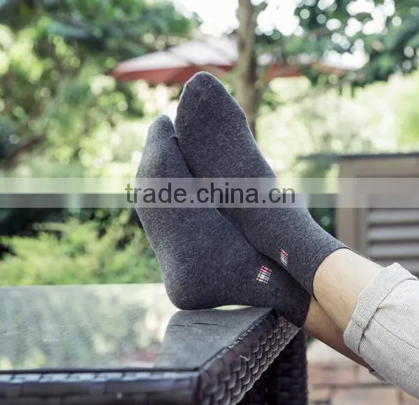 Zhuji China Socks Manufacturer Direct Selling Custom Man Business Casual Cotton Socks photo-2