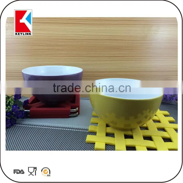 Best Selling Items Solid Color Glazed Two Tone Soup Bowl Cheap Ceramic Bowl photo-5