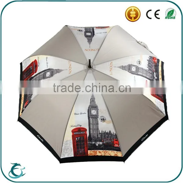 Shenzhen Umbrella Factory Sell Painting Straight Umbrella/High Quality Advertising Umbrella photo-2