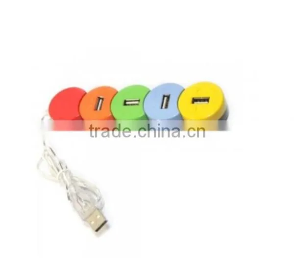 4 Port Smile-shaped High-speed USB 2.0 Hub photo-2