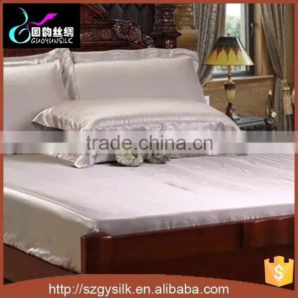 Wholesale Luxury Colorful Silk Bedding Fitted Sheet photo-2