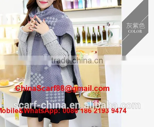 Plaid Wool Scarf Wholesale photo-4