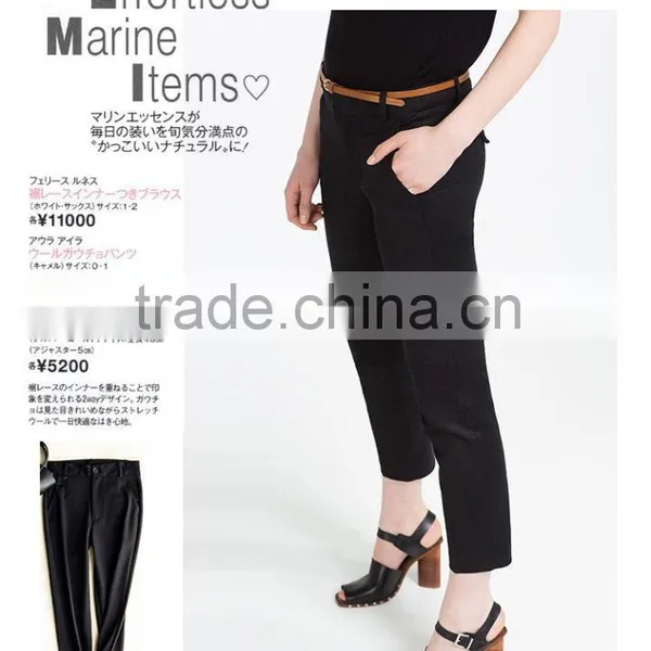 Tech-A Occupation Commute Show Thin Suit Pants Skinny All-match for Ladies Pants photo-2