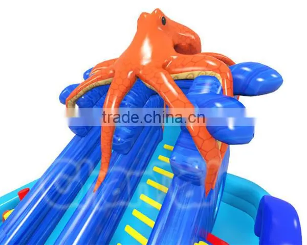 Newest Arrival Cheap Sea World Inflatable Obstcle Course for Children, Amusing Funny Inflatable Obstacle Slide photo-5