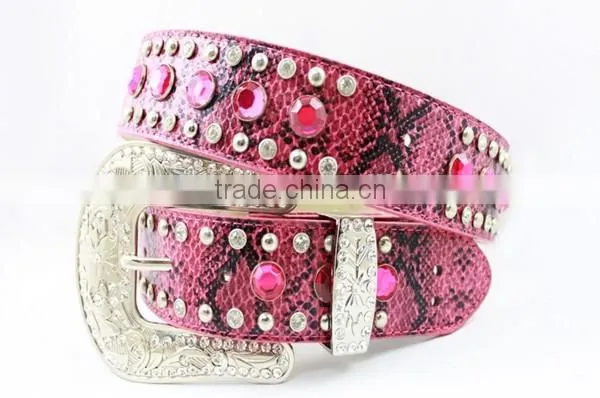 Pink Rhinestone Belts Sale in Western Stores Online photo-3
