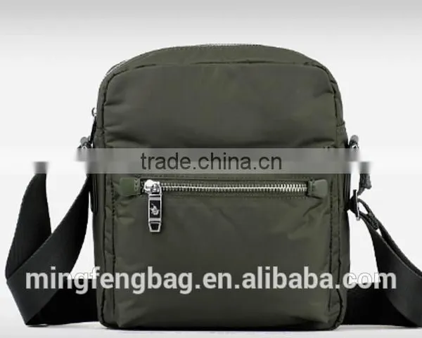 Costom Fashionable Nylon Oxford and Canvas Fabric Cross Strap Single Shoulder Messenger Bag for Men photo-3
