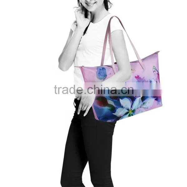 Nylon Beach Bag With Zipper Pocket Nylon Carry Bag photo-2