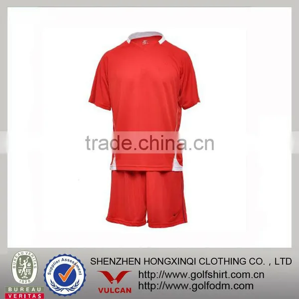 Custom Football Jersey Red Color Dry Fit Wholesale Football Jersey