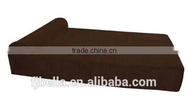 Headrest Edition 7" Pillow Top Orthopedic Dog Bed for Large and Extra Large Dogs -Chocolate Color