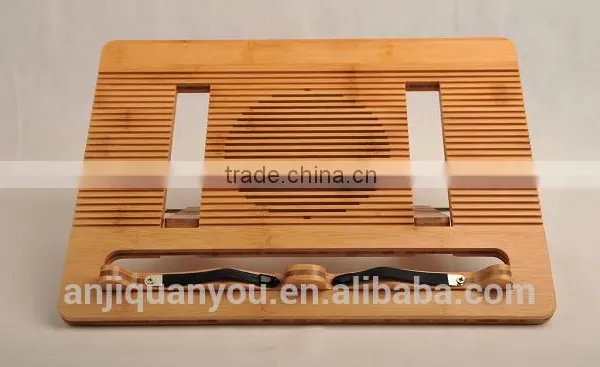 Bamboo Book Stand Pad Cooling Stand