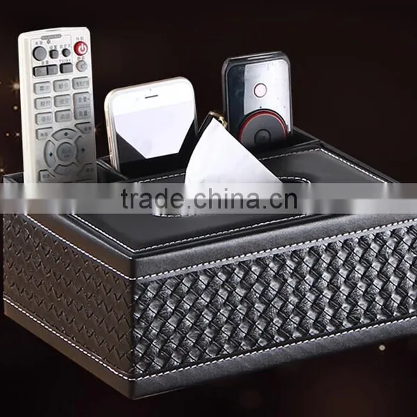 Hot Sale Cute Facial Tissue Box PU Napkin Box Functionable OEM Pochet Tissue Box photo-4