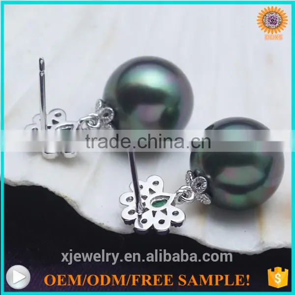 Custom Vogue Jewelry South Sea Shell Pearl Silver Earrings photo-5
