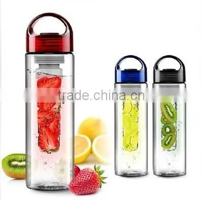 2015 Hot Sale 700ml BPA Free Tritan /PC/AS Fruit Infuser Water Bottle