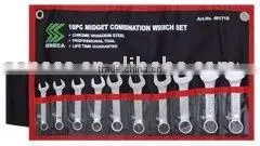 10PC Midget Combination Wrench Set