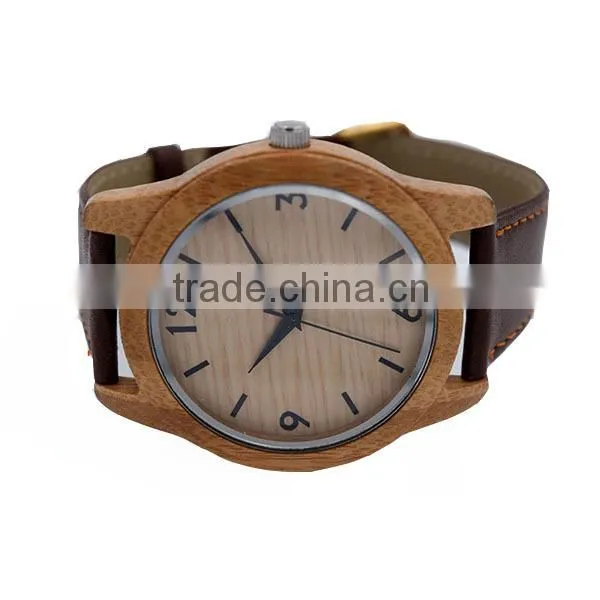 2016 Hot Sale Top Quality Carbonized Bamboo Wood Dial Watch Trade Assurance photo-6