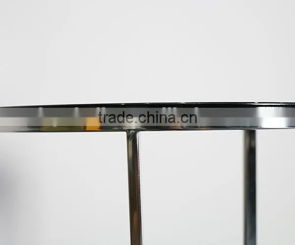 Wooden Top Steel Frame Coffee Table photo-5