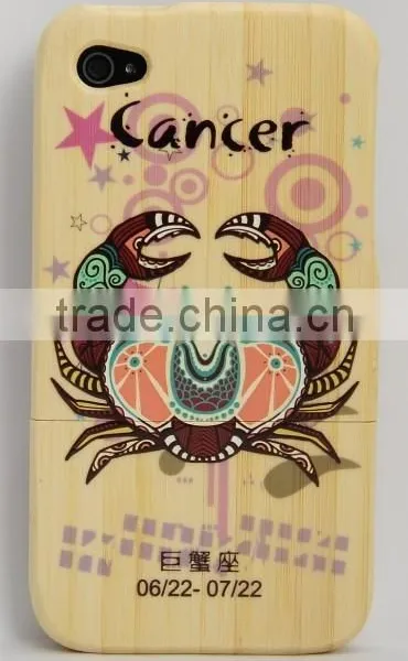 OCASE Manufacturer Maple Wood Zodiac Sign Color Drawing Printing Phone Cover for Iphone 6 photo-4