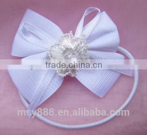 Hair Wraps Polyester Ribbon Bows Fabric Pull Bows photo-2