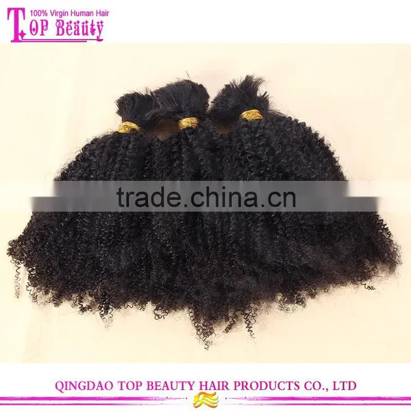 Cheap 100% Virgin Humen Hair Afro Curl Indian Hair Bulk Buy From China photo-5