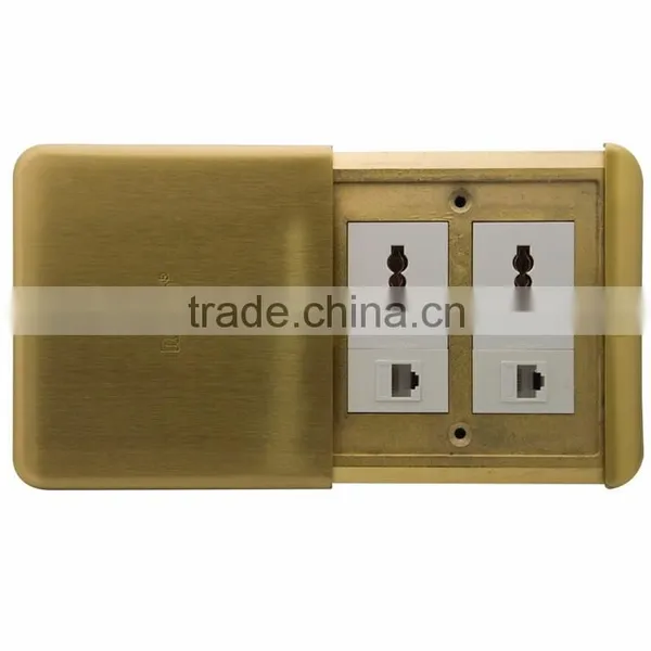 Floor socket with network and AC power