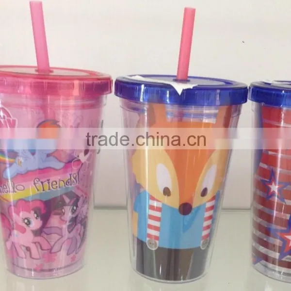 160oz Double Wall Plastic Straw Cup photo-2