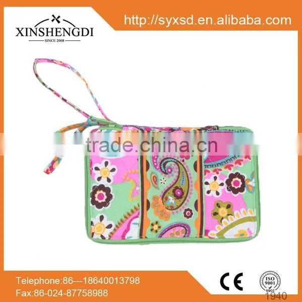 wholesale floral quilted cotton travel pill case,medicine box,pill storage case