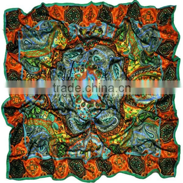 Factory Direct Free Sample No MOQ Custom Silk Wool Scarves Manufacturer in China photo-4