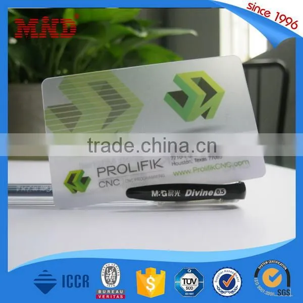 MDP315 New Style Transparent Clear Plastic Business Cards Cheap photo-3