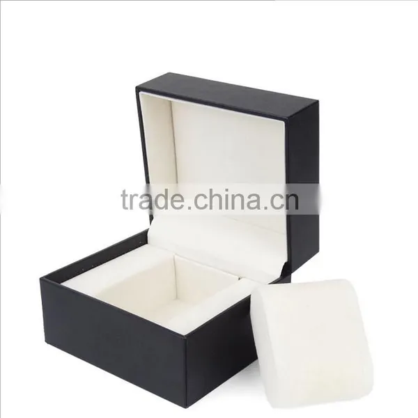 Chinese Factories Wholesale Custom Cheap PU Leather Watch Box, Black Fashion Beautiful Gift Box photo-3
