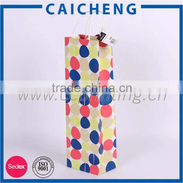 Blue Fancy Gift Paper Shopping Bag With Bow Tie photo-4